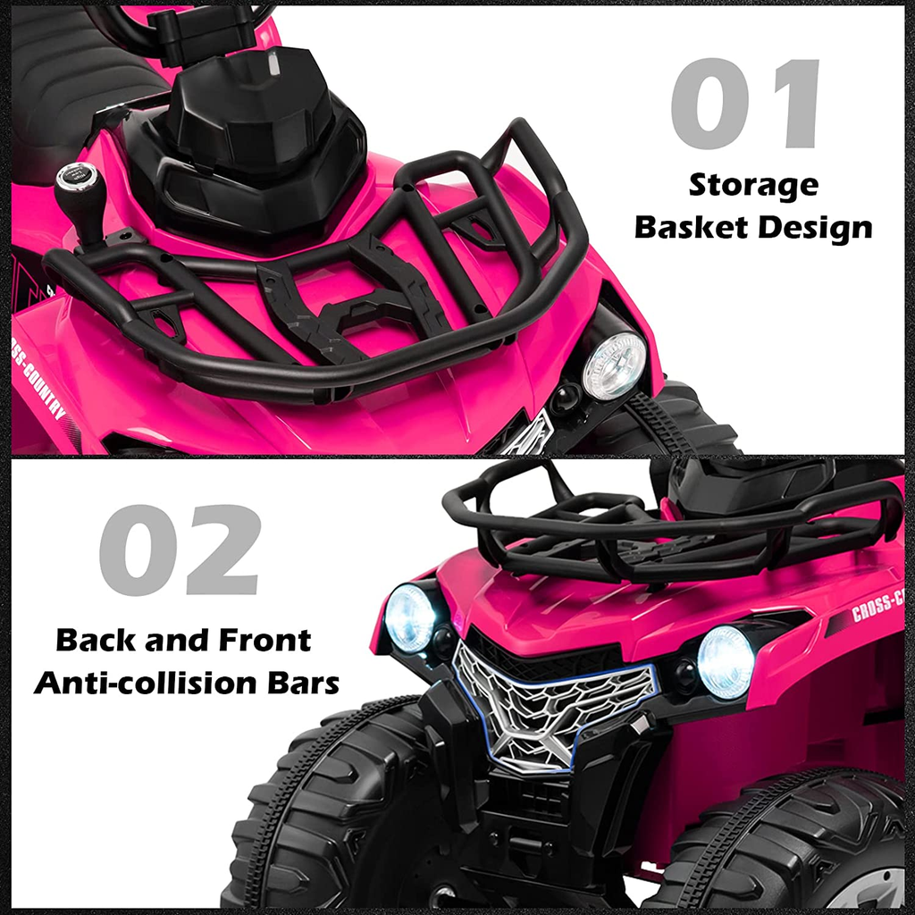 Electric Kids ATV with Music, Headlights, and MP3 Player - Rev Up the Fun!