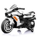 Electric Kids Motorbike with Rechargeable Battery - White