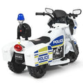 Electric Kids Police Ride On 3 Wheel Motorcycle with MP3 Player - Toddler Car Toy