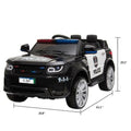 Electric Kids Police SUV Ride-On Car with Remote Control, LED Lights, Music, and Horn