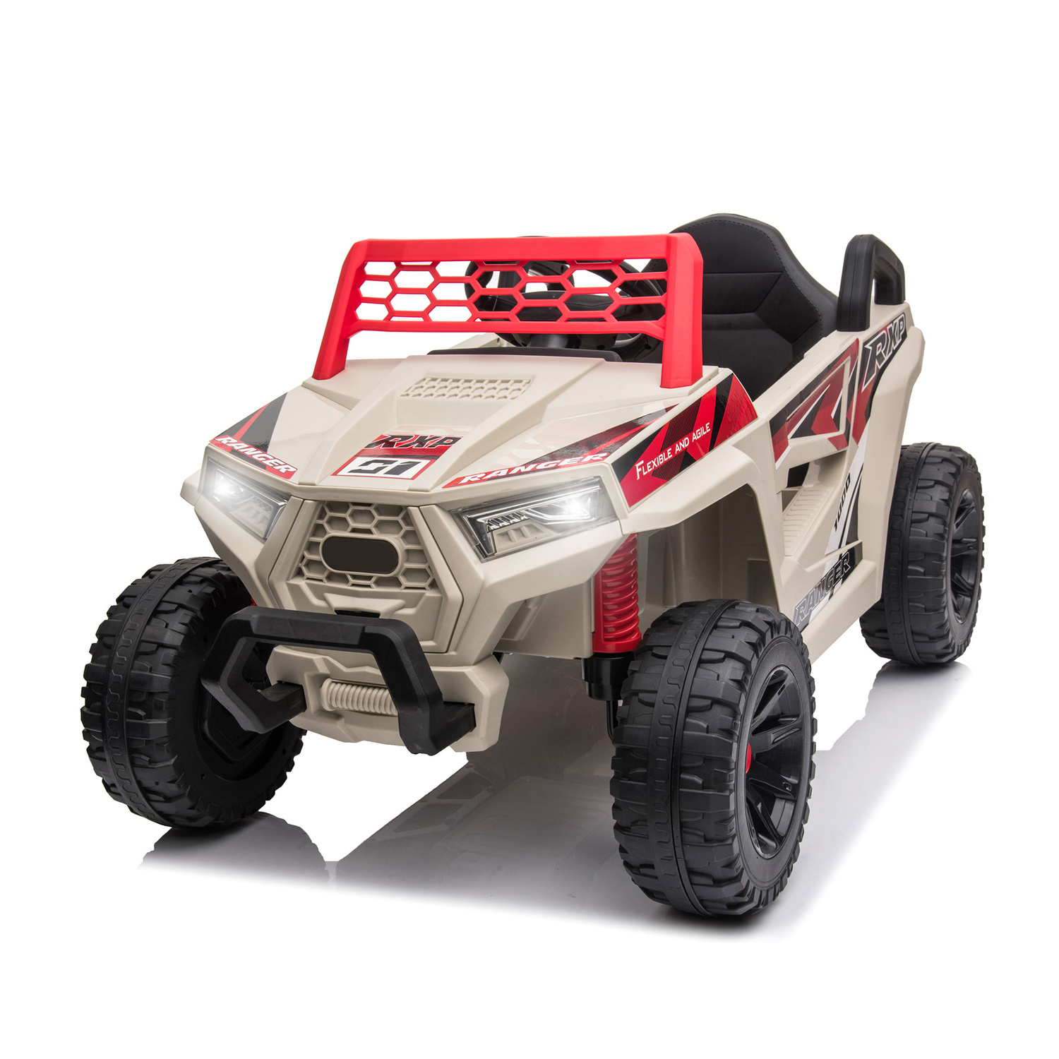 12V Electric Ride-On Quad Car for Kids with MP3 and Horn