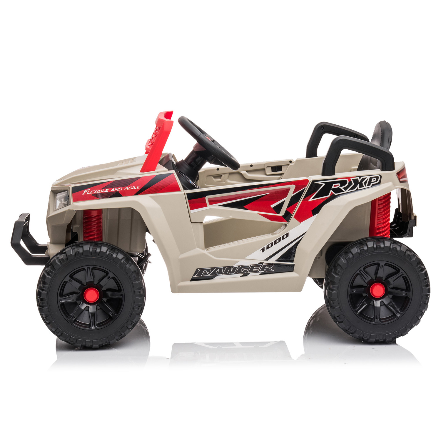 12V Electric Ride-On Quad Car for Kids with MP3 and Horn
