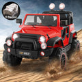 Electric Kids Ride-On Car Truck with MP3, LED Lights, Remote Control - 3 Speeds and Cover Included