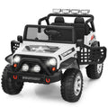 Electric Kids Ride On Car Truck with MP3 Player and Remote Control - White