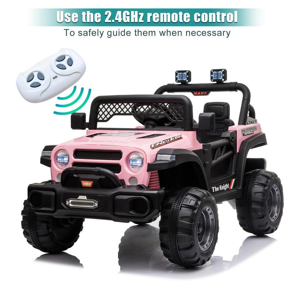 Electric Kids Ride On Car with 2.4G Remote Control and 3 Speed Modes - PINK 12V 4.5AH