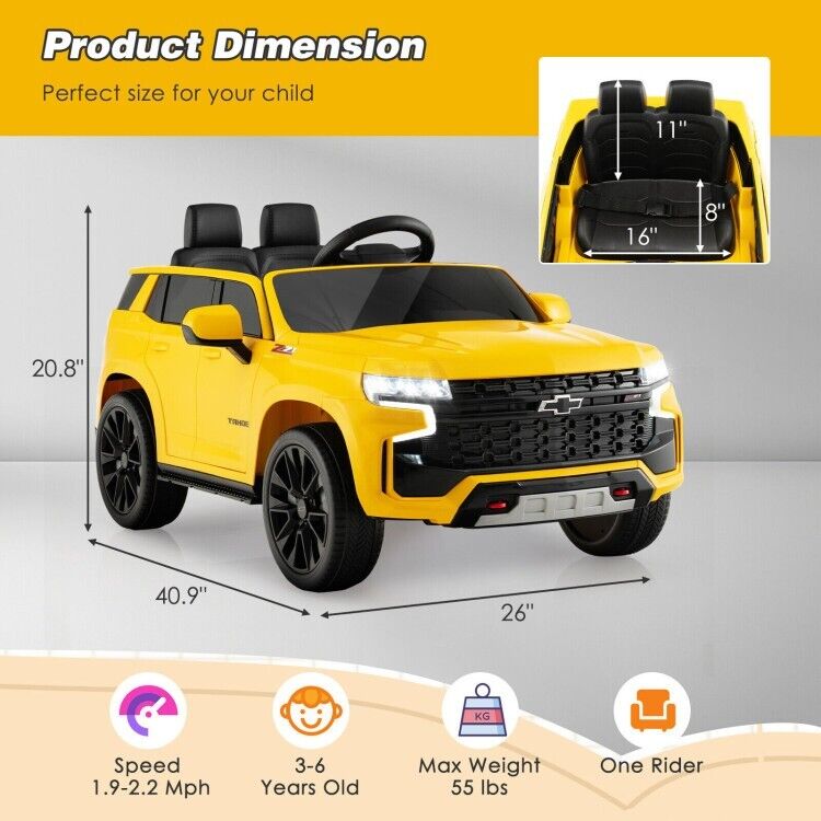 Electric Kids Ride-On Car with 3 Speeds, All-Terrain Wheels, and 2.4G Remote Control - 12V