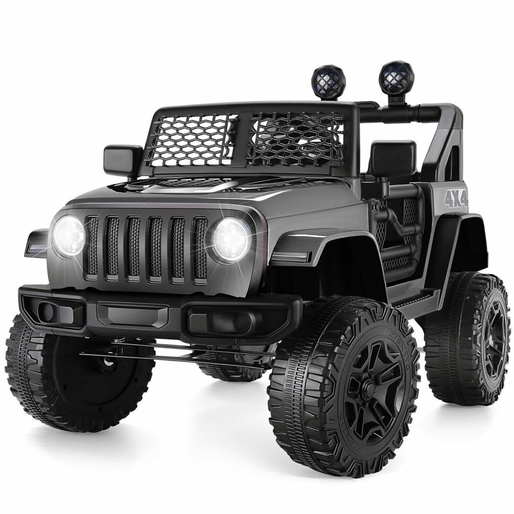12V Jeep Music Fashion Electric Ride-On Car with Remote Control and 3-Speed Options