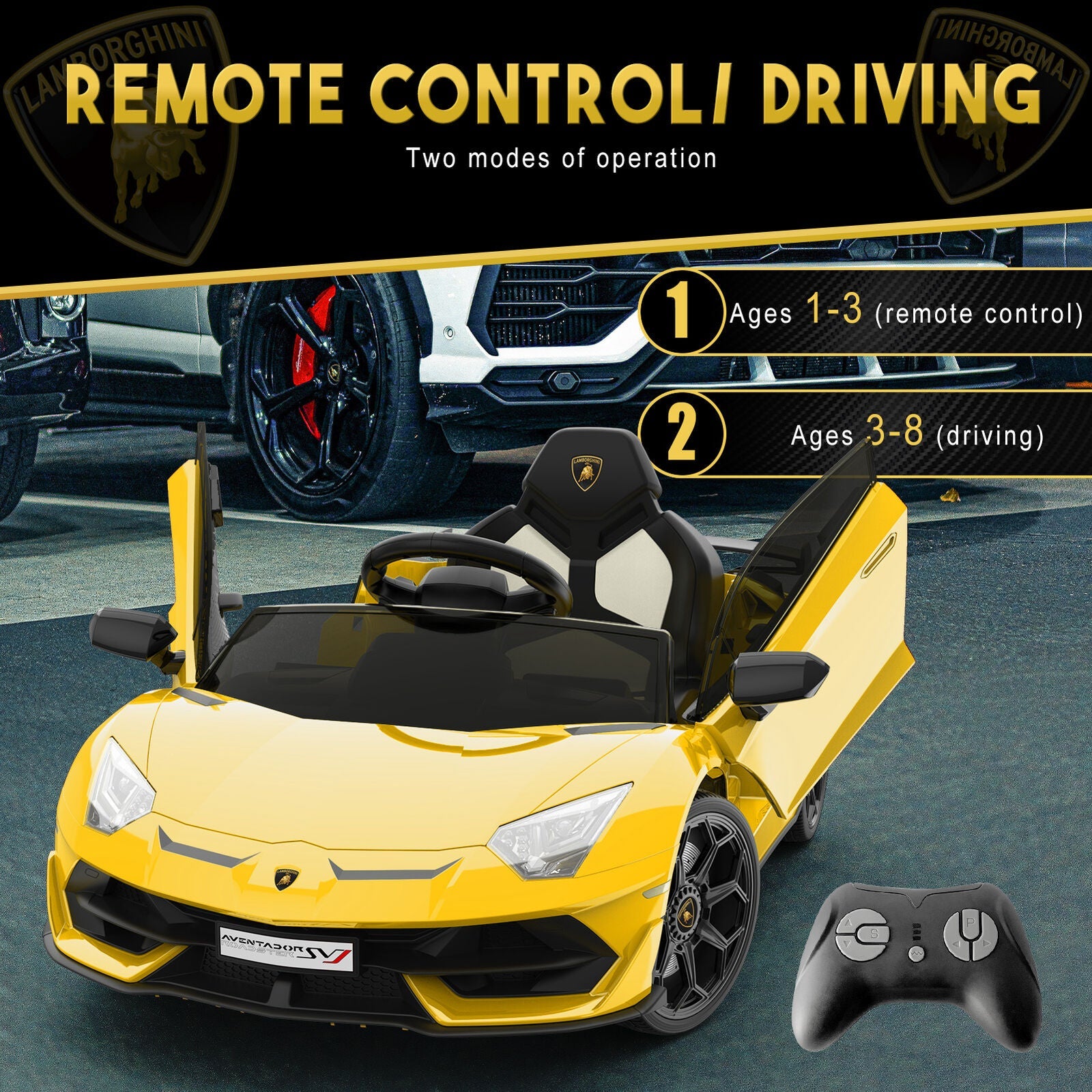12V Electric Ride On Car for Kids with Remote Control - Perfect Christmas Gift!