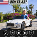 Electric Kids Ride-On Car with Remote Control, LED Lights, MP3 Player, and Bentley-Inspired Design - 12V