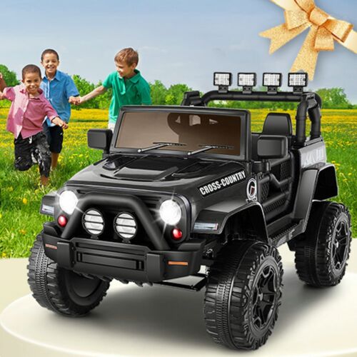 Electric Kids Ride-On JEEP Truck with Remote Control and 2 Seats - 3 Speed Options - Perfect Gift for Children