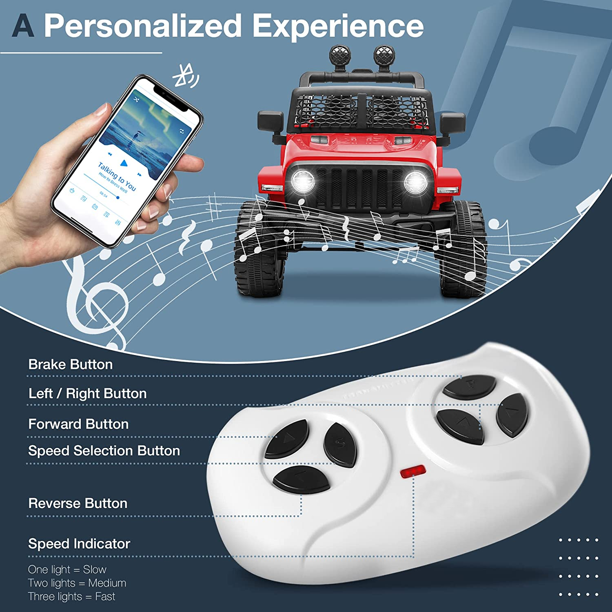 2-Seat Electric Ride-On Car for Kids Ages 3-8: The Perfect Toy Truck!