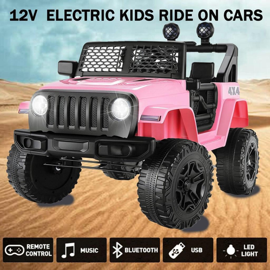 Electric Ride-On Car for Kids with Remote Control, 3 Speeds, USB and MP3 Compatibility