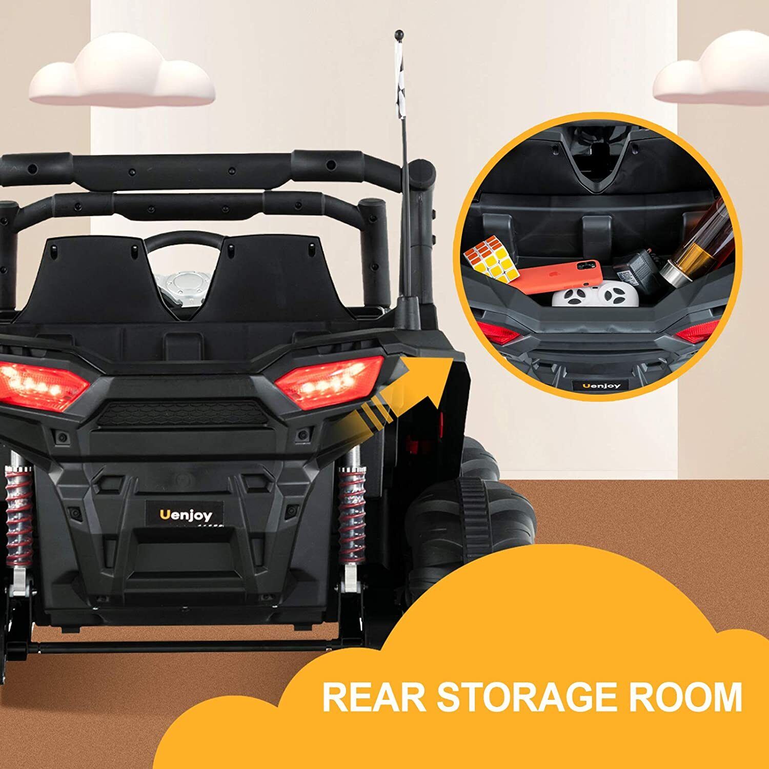 Electric Kids Ride-On SUV Truck with Music and Remote Control - 3 Speed Options