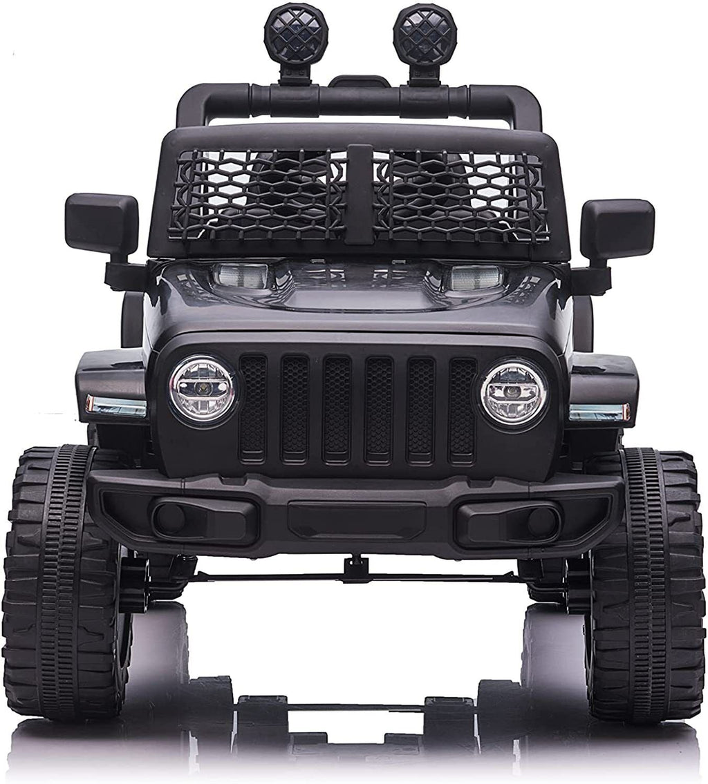 Electric Kids Ride-On Truck with Remote Control and LED Lights - 12V Battery Powered, 1-Seater