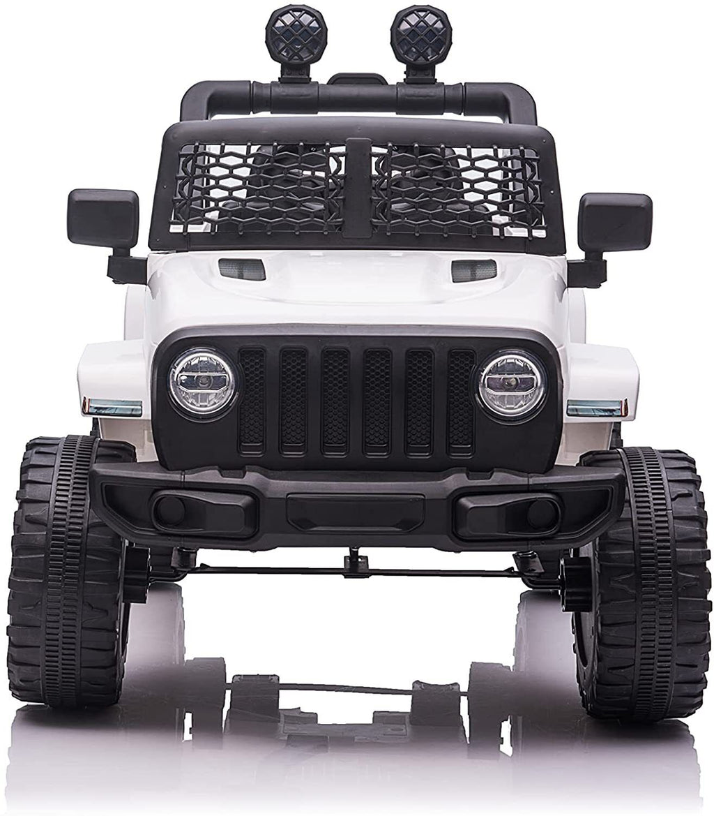 Electric Kids Ride-On Truck with Remote Control and LED Lights - 12V Battery Powered, 1-Seater