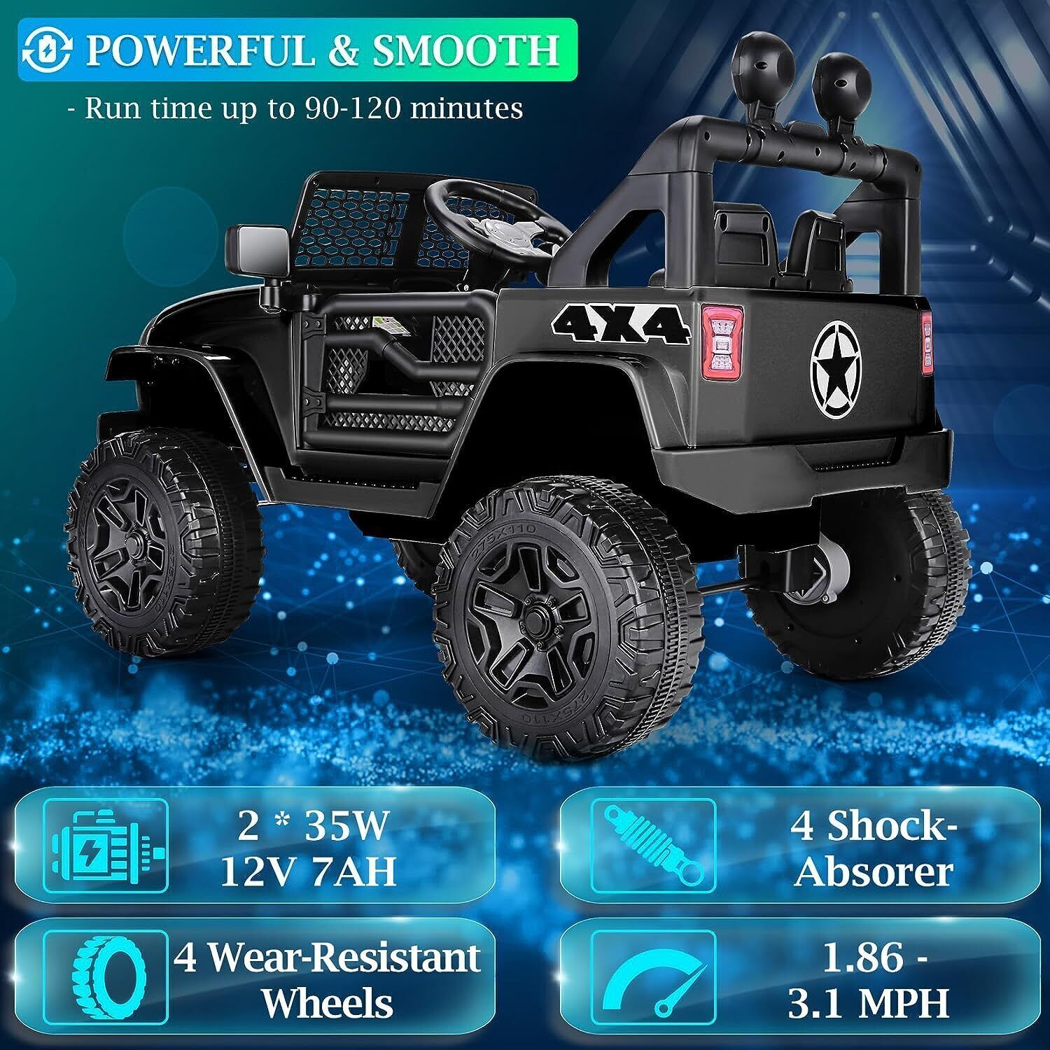 Electric Lamborghini Ride-On Car for Kids with Remote Control - 24/12V Truck Toy