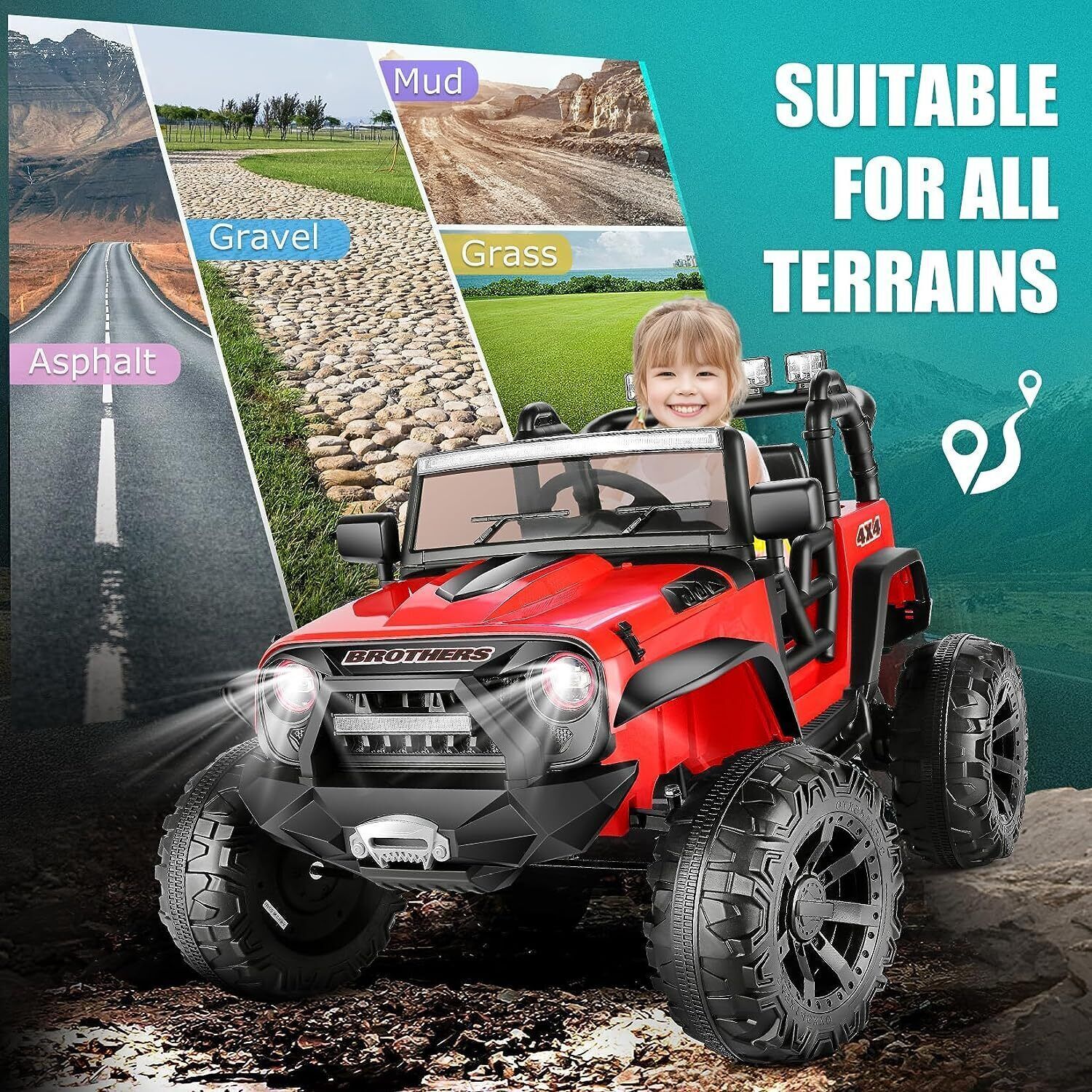Electric Lamborghini Ride-On Car for Kids with Remote Control - 24/12V Truck Toy