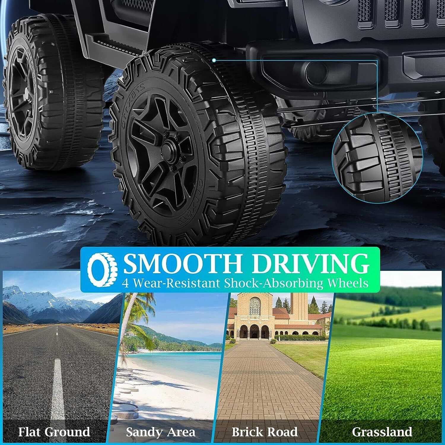 Remote Control Lamborghini Electric Car for Kids - 24/12V Ride-On Truck