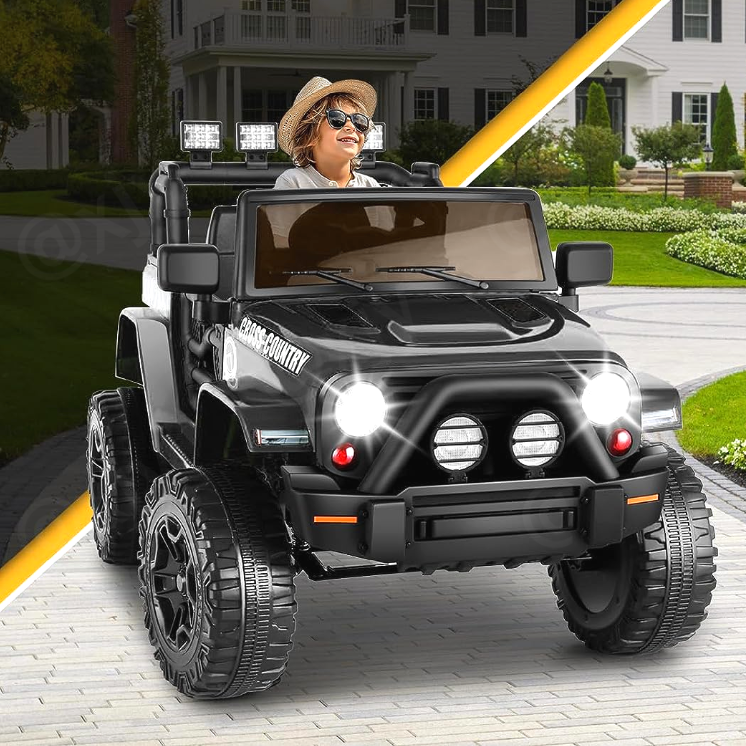 Remote Control Lamborghini Electric Car for Kids - 24/12V Ride-On Truck