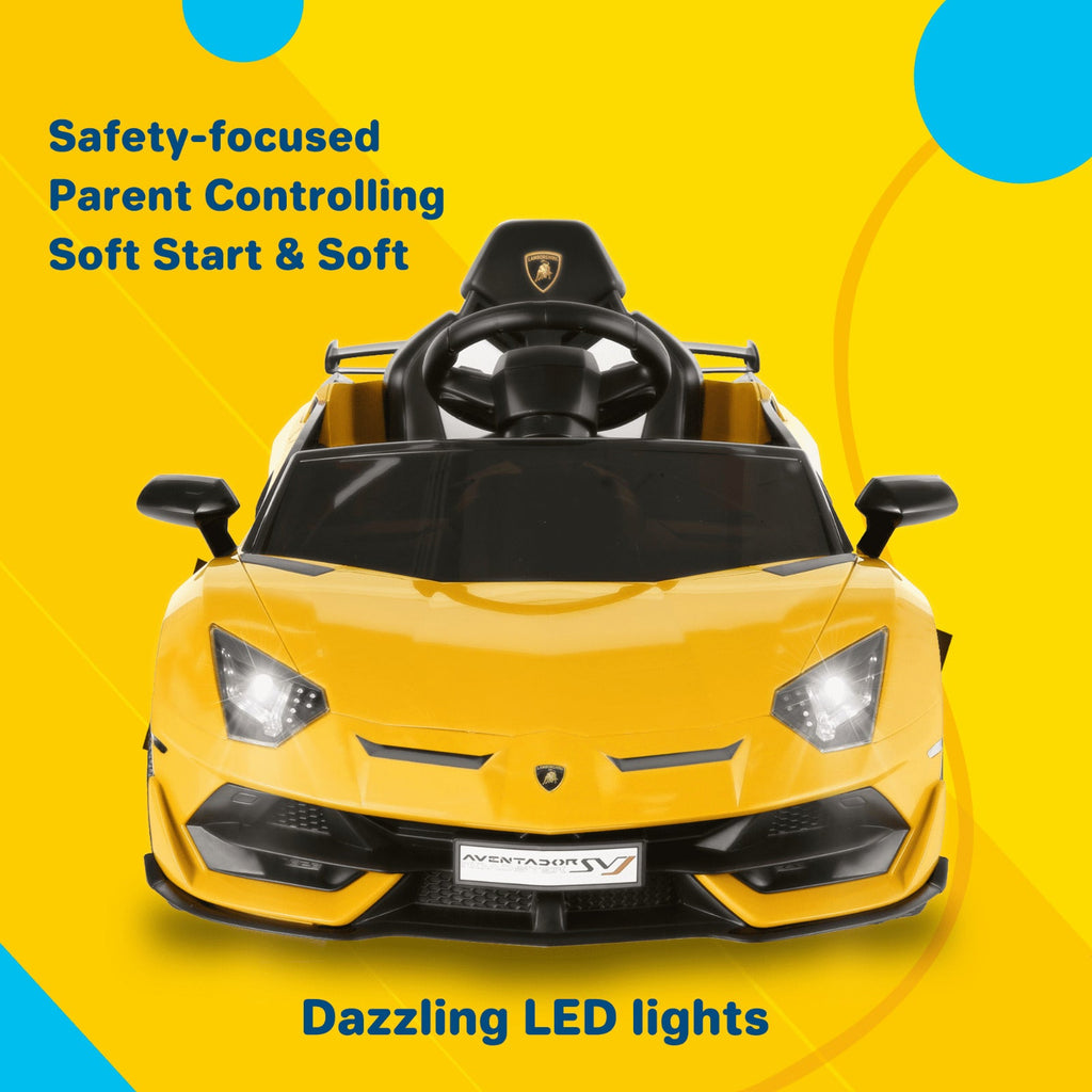 Licensed Lamborghini Electric Ride-On Car for Kids with Remote Control and AUX/USB