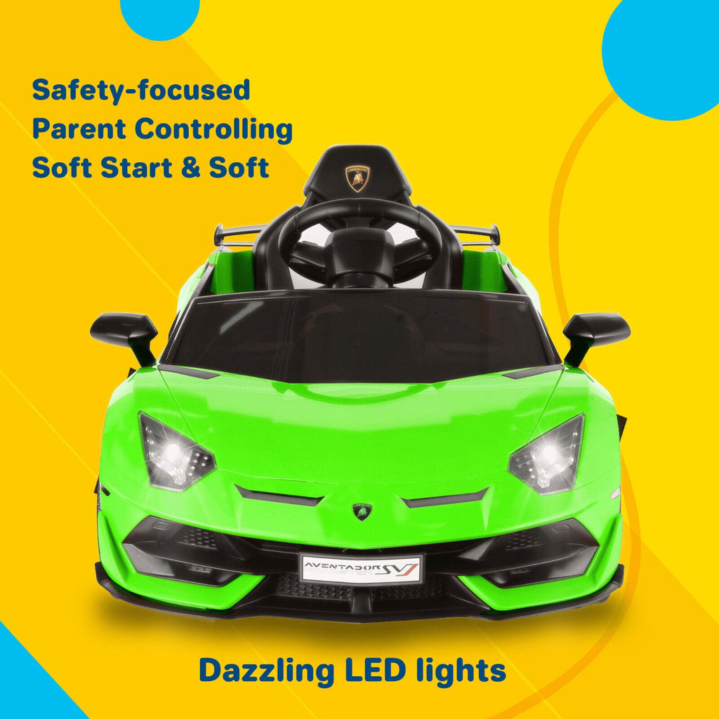 Electric Lamborghini Ride-On Car for Kids with Remote Control and MP3 Player - Perfect Gift for Children in the US