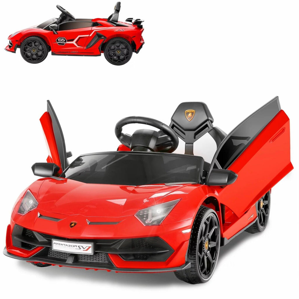 12V Lamborghini Kids Electric Ride On Car with Remote Control, MP3 Player & LED Lights