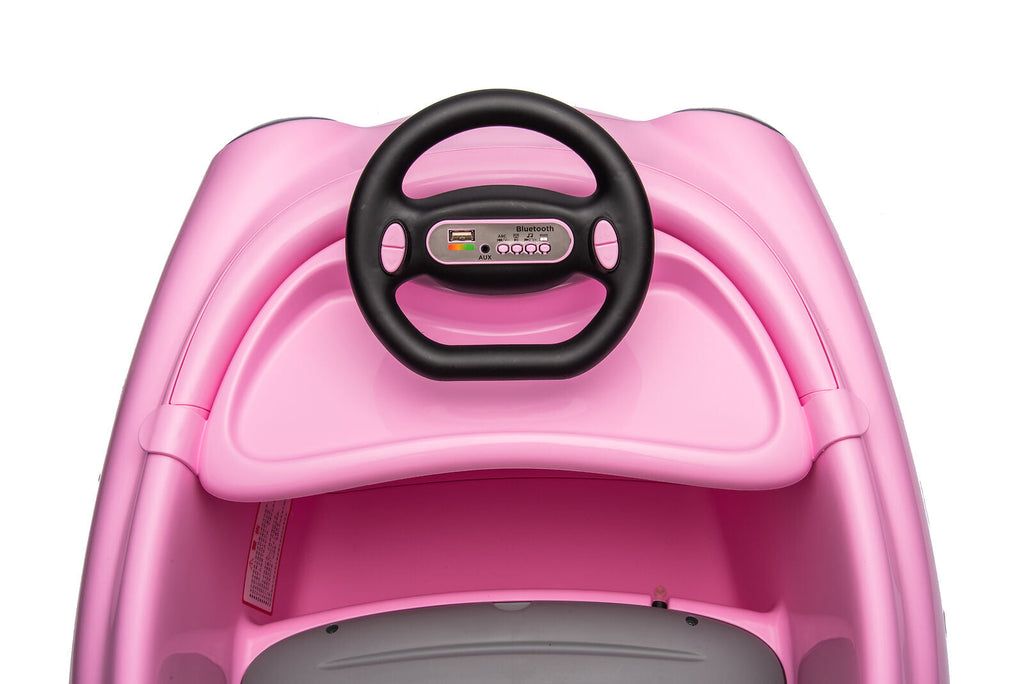 Electric Pink Bumper Car for Kids with Remote Control - 12V Toddler Vehicle