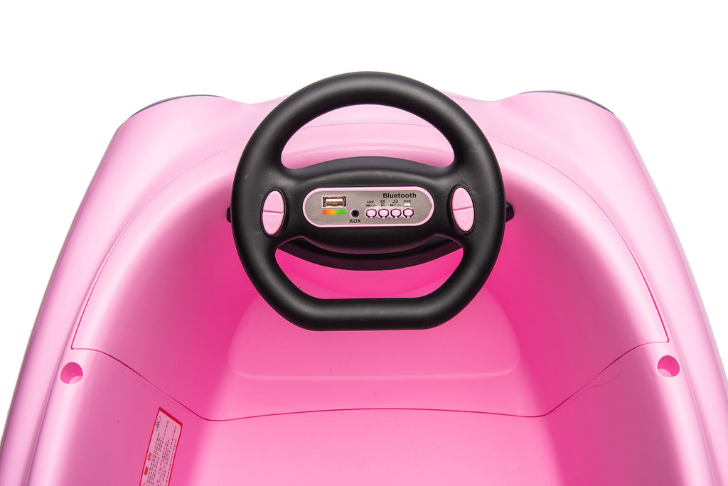 Electric Pink Bumper Car for Kids with Remote Control - 12V Toddler Vehicle