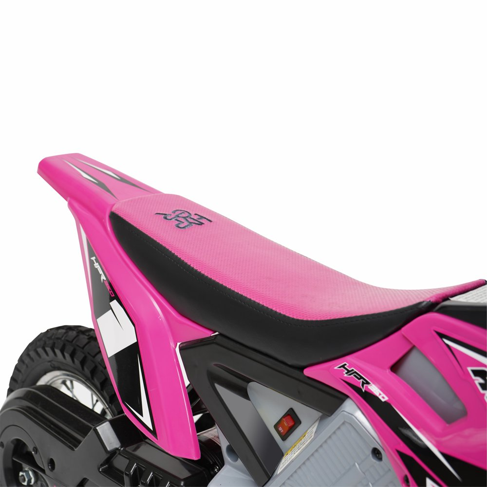 Electric Pink HPR 350 Dirt Bike: 24 Volt Motorcycle for Kids