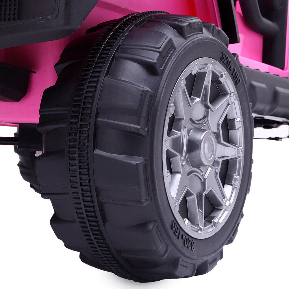 Electric Pink Jeep for Kids with Remote Control and Rechargeable Battery - 4 mph Speed