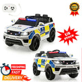 Electric Police Car Ride-On for Kids with Remote Control and LED Siren