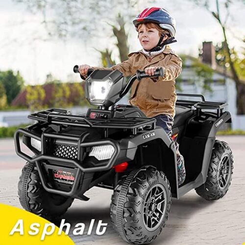 Electric Powered Kids ATV Car for Ages 2-9: 4-Wheeler Toy Truck with AUX Connection