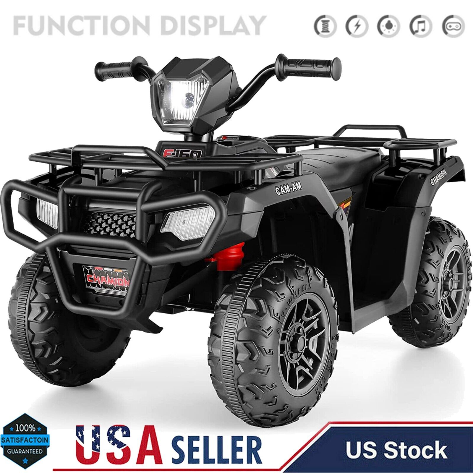 Electric Kids ATV Quad Car with 12V Battery and 4-Wheel Drive for Toddlers