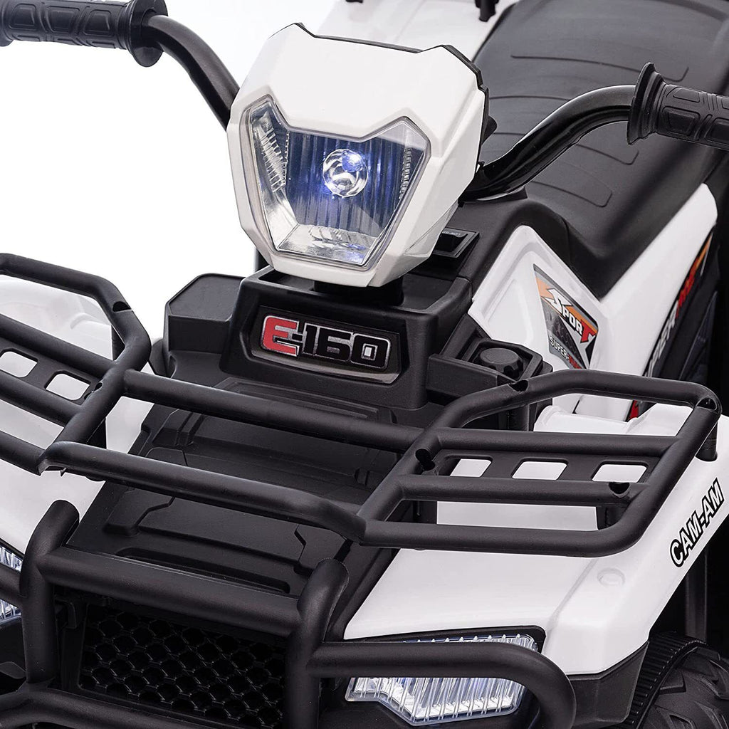 Electric Quad Ride-On Car for Kids with MP3 Music Player - 12V Battery Powered 4-Wheeler Truck
