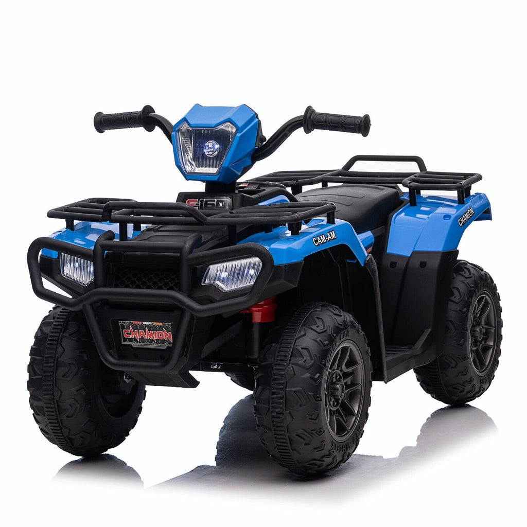 12V Battery Powered Kids Quad ATV Toy with LED Headlights