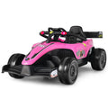 Electric Racing Truck for Kids with 2 Speeds, Remote Control, MP3 Player, and Lights - 12V
