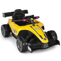 Electric Racing Truck for Kids with Remote Control, MP3 Player, and Lights - Yellow