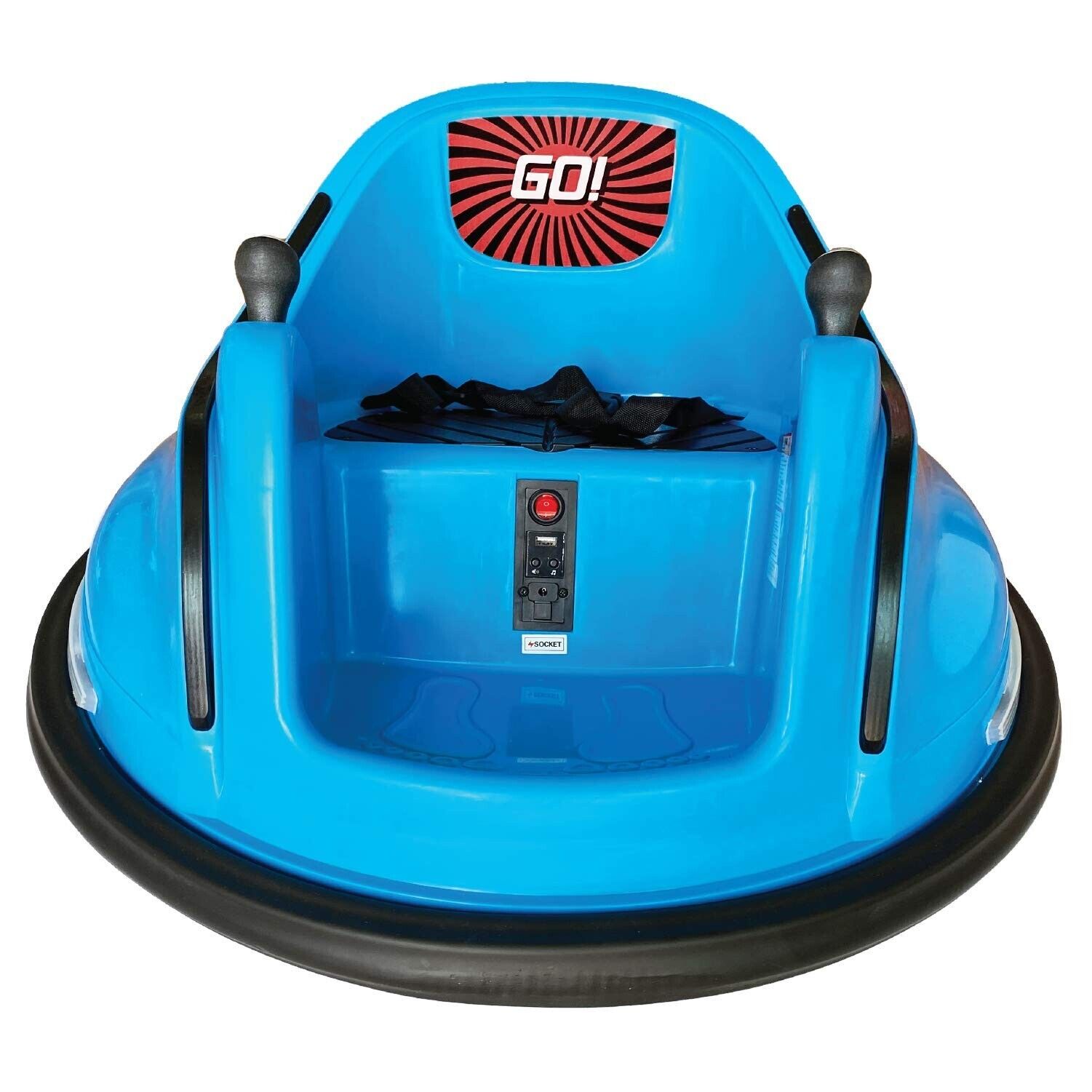 Electric RC Kids Bumper Car with Light and Music - Blue La... by The Bubble Factory