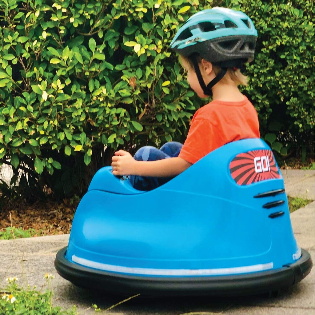 Electric RC Kids Bumper Car with Light and Music - Blue La... by The Bubble Factory
