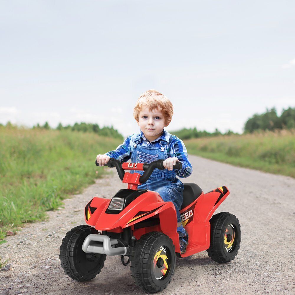 Electric Rechargeable Battery Quad ATV for Kids - 4-Wheeled Quad Bike for Children