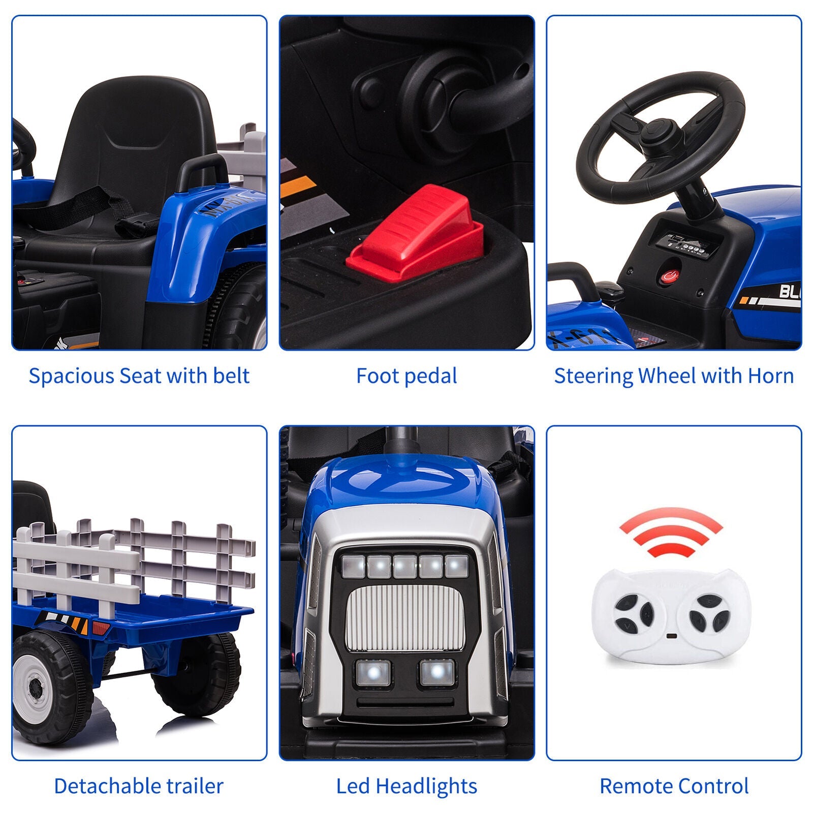 Electric Remote Control Ride-On Car for Kids Ages 3-6
