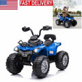 Electric Ride-On ATV Quad Car Toy for Kids with MP3, Headlights, and 2 Speed Options - 12V