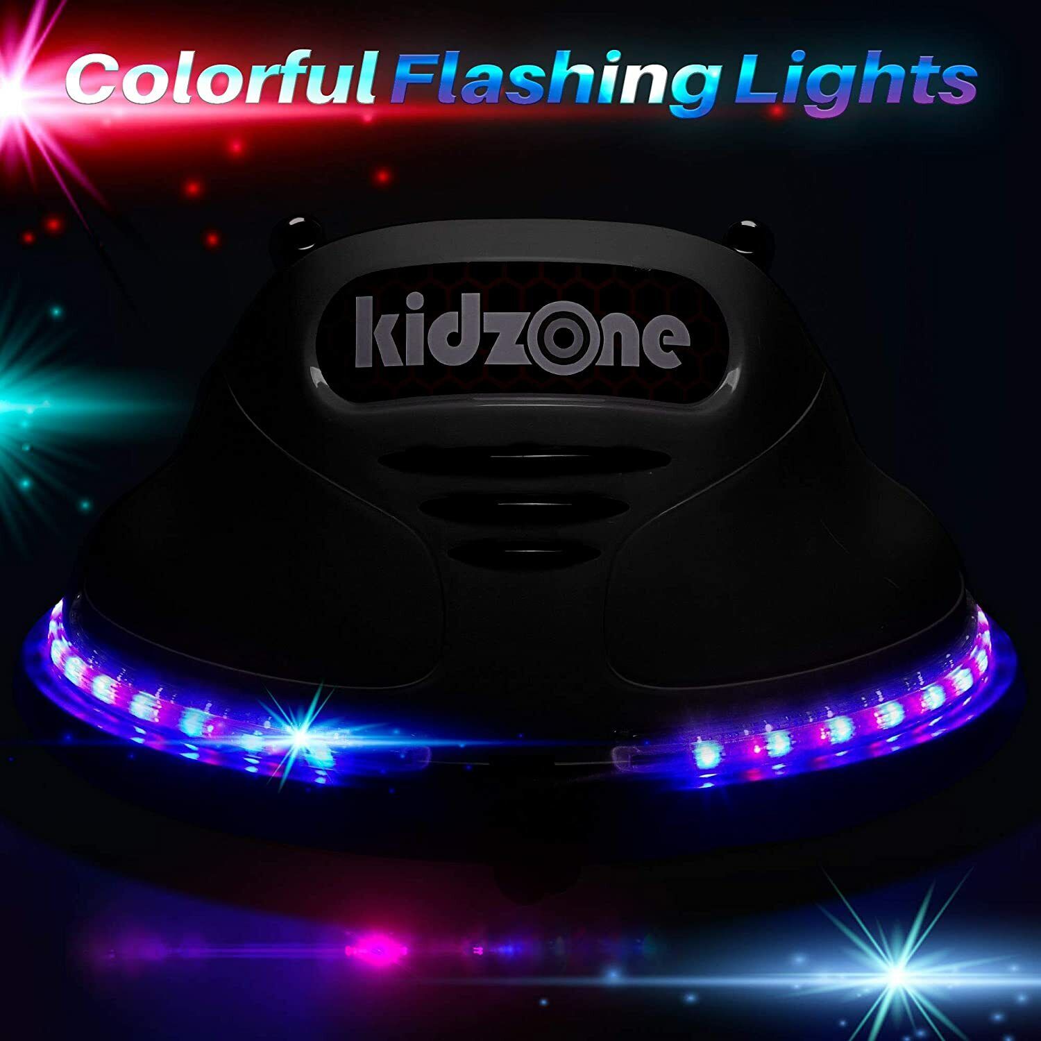 Electric Ride-On Bumper Car for Kids - 5 Vibrant Colors, Remote Control, and Lights Included