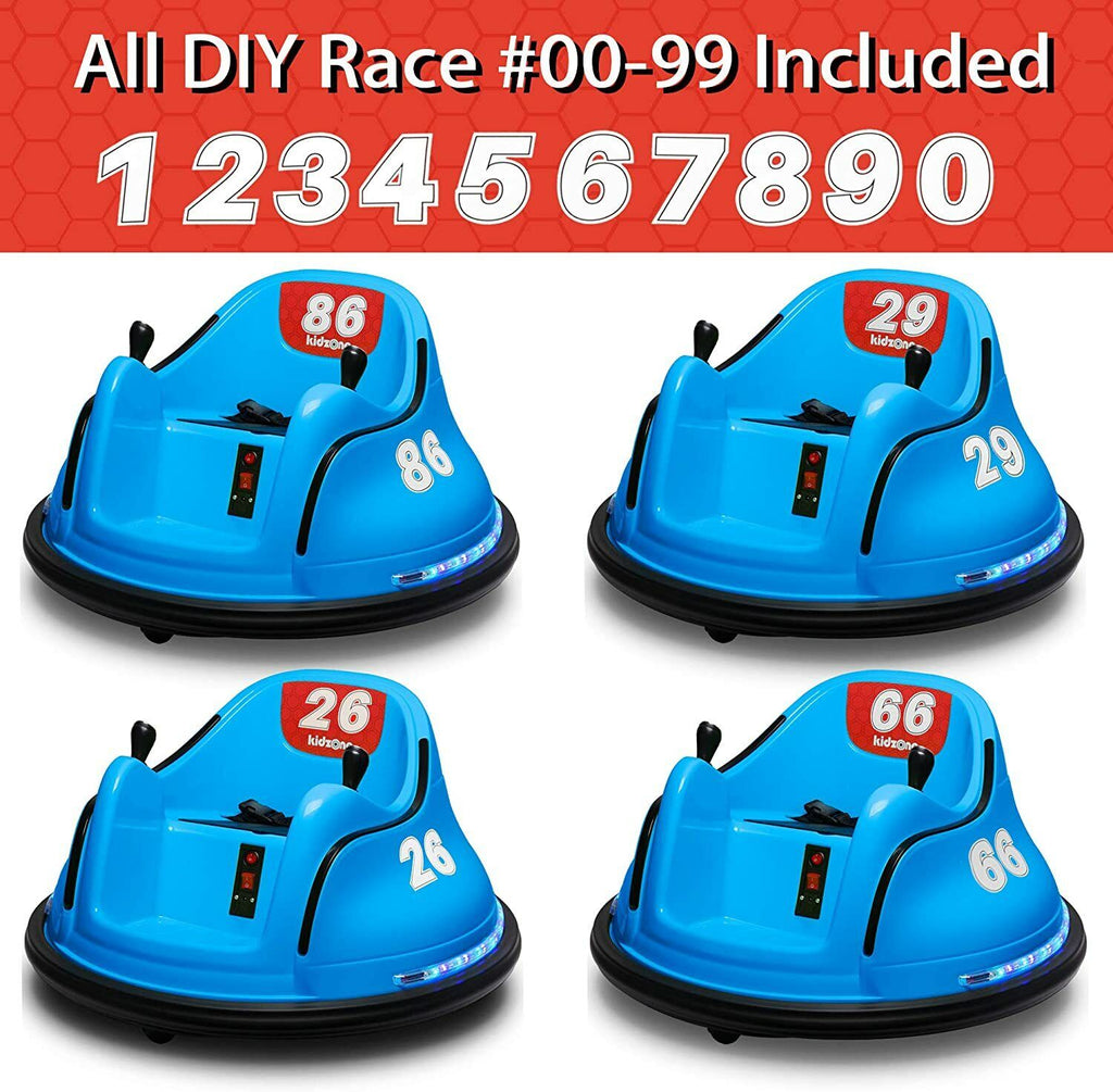 Electric Ride-On Bumper Car for Kids - 5 Vibrant Colors, Remote Control, and Lights Included