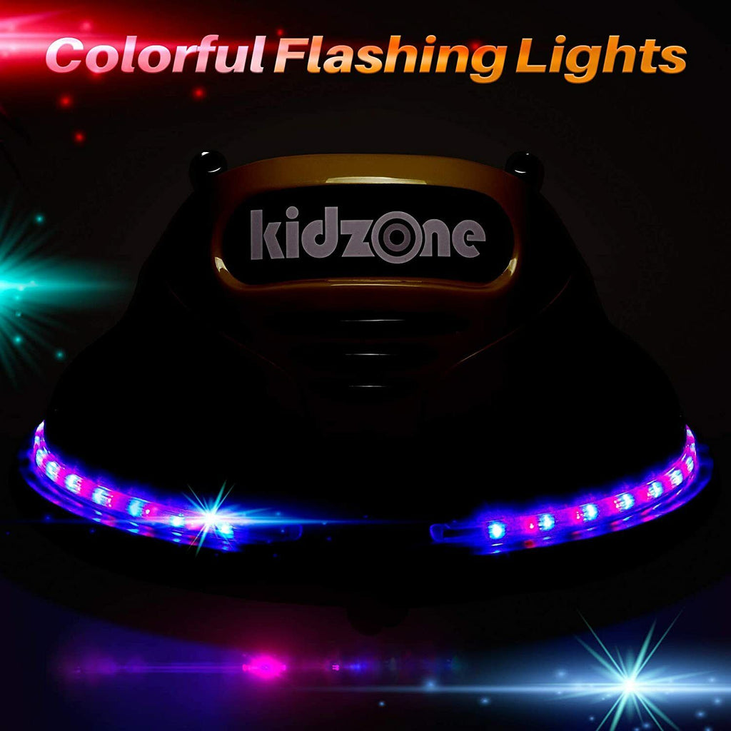 Electric Ride-On Bumper Car for Kids - 5 Vibrant Colors, Remote Control, and Lights Included