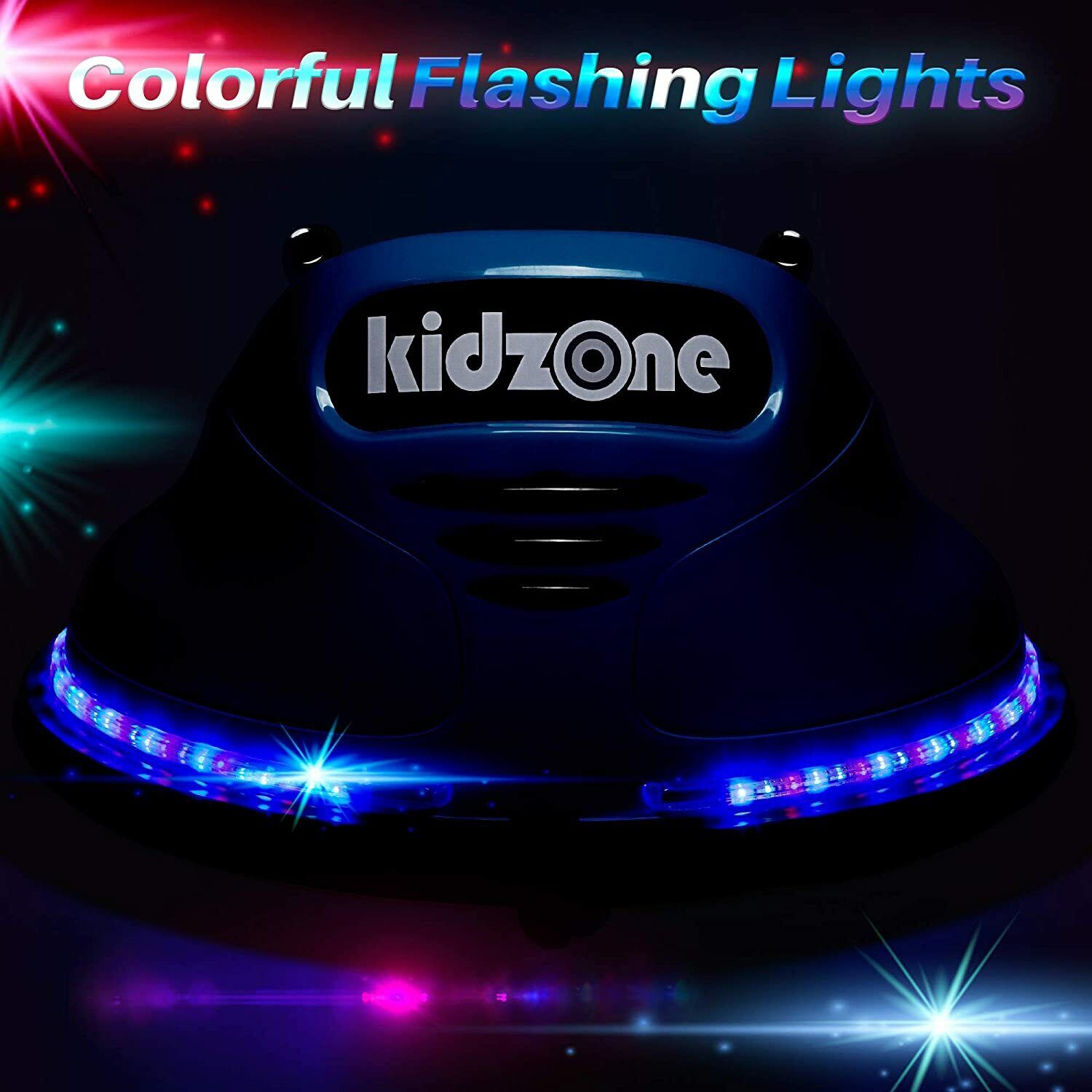 Electric Ride-On Bumper Car for Kids - 5 Vibrant Colors, Remote Control, and Lights Included