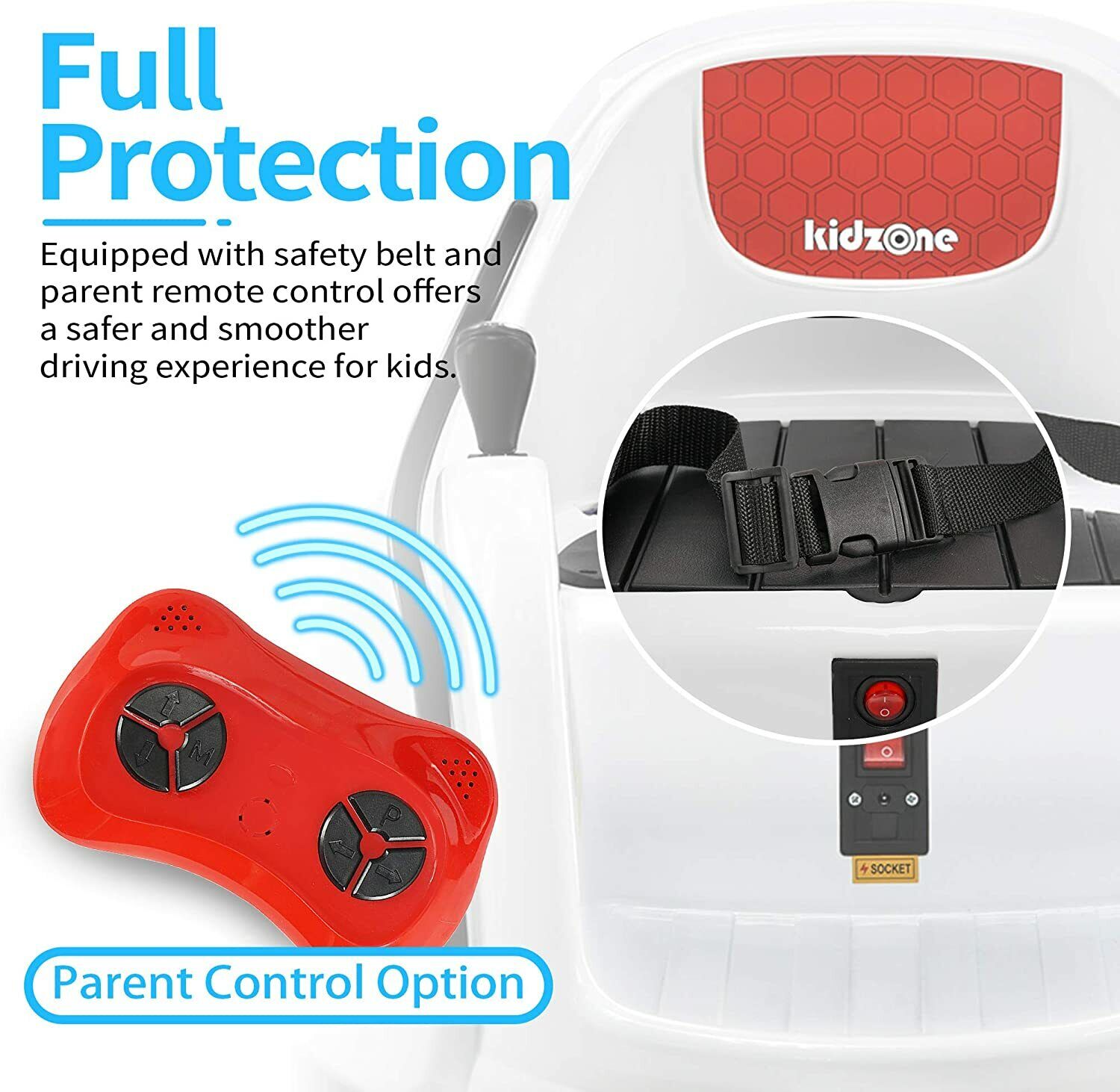 Electric Ride-On Bumper Car for Kids - 5 Vibrant Colors, Remote Control, and Lights Included