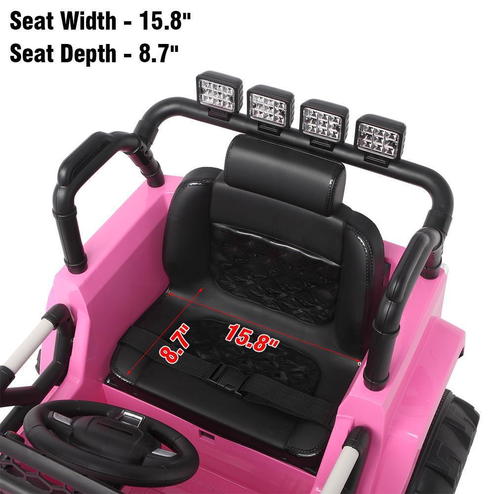 Electric Ride-On Car for Girls with Remote Control - Perfect Xmas Gift in Pretty Pink Design