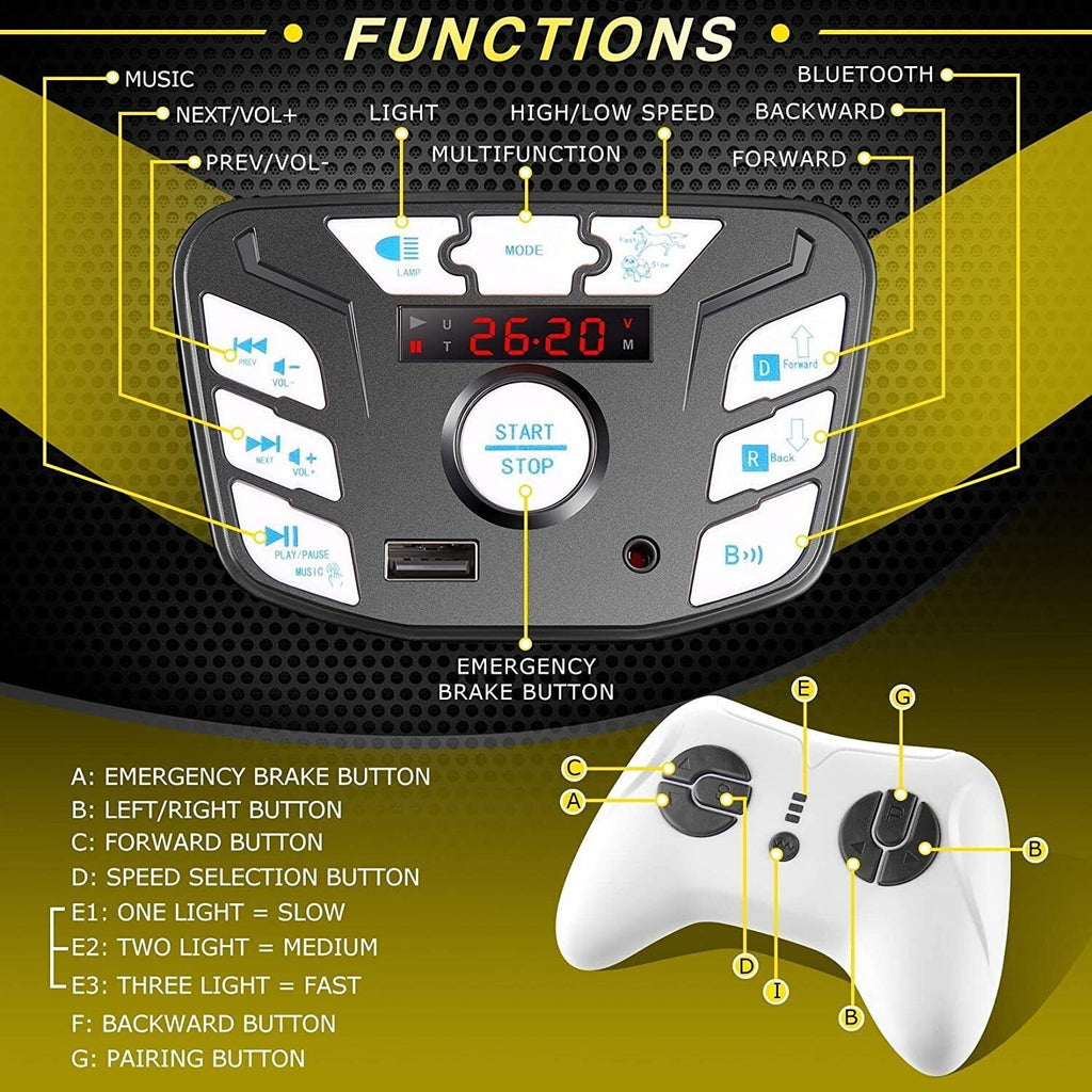 Electric Ride-On ATV Truck for Kids Ages 3-8 Years - 12V/24V Power Wheel Car