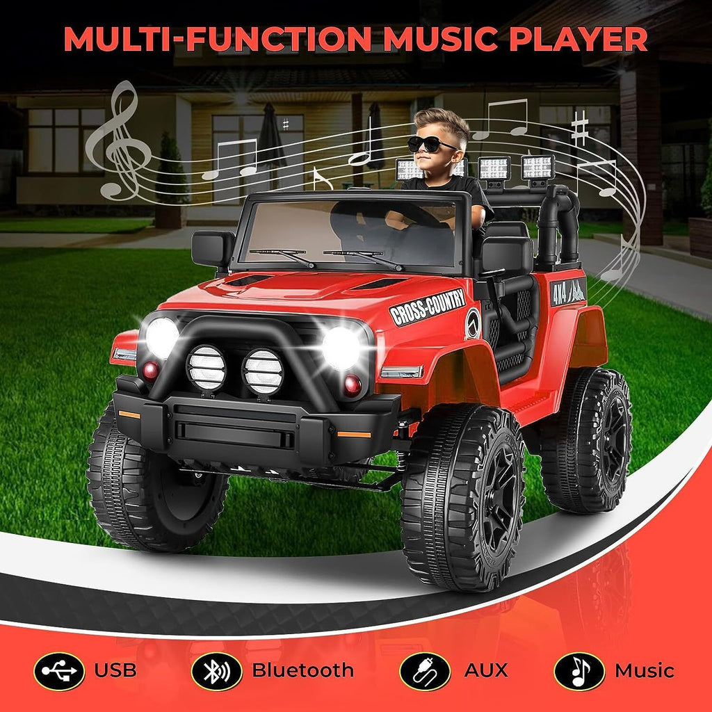 Premium 12V SUV Electric Ride-On Car with Bluetooth, Remote Control, LED Lights, and MP3 Player